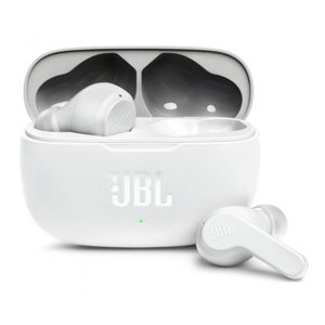 JBL Bezdrôtové Slúchadlá (Wave 200) - Bluetooth 5.0, True Wireless, Mikrofón, Hlasový Asistent, Siri - Biele KF2315293