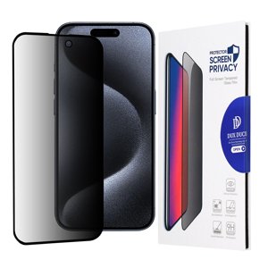 Dux Ducis Temperované sklo Privacy pre - iPhone 15 Pro - čierna KF2315350