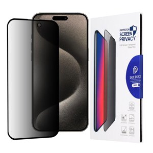 Dux Ducis Temperované sklo Privacy pre - iPhone 15 Pro Max - čierna KF2315352