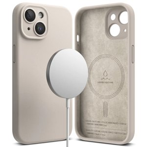 Ringke Silicone Magnetic kryt na - iPhone 15 Plus - Stone KF2315459