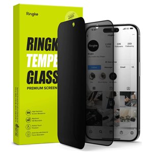 Ringke Ochranné temperované sklo na displej pre - iPhone 15 Pro Max - Privacy KF2315470