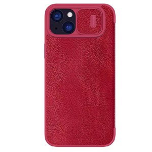 Nillkin Qin kožené puzdro - iPhone 15 Plus - Červená KF2315764