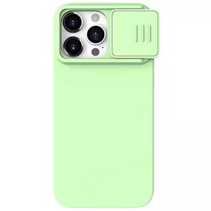 Nillkin CamShield Silky MagSafe Silicone kryt pre - iPhone 15 Pro Max - Mint zelená KF2315770