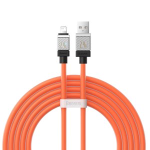 Baseus – dátový kábel CoolPlay USB na Lightning, rýchle nabíjanie, 2,4 A, 2 m – oranžový KF2315815