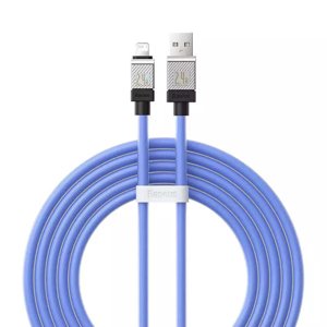 Baseus – dátový kábel CoolPlay USB na Lightning, rýchle nabíjanie, 2,4 A, 2 m – modrý KF2315843