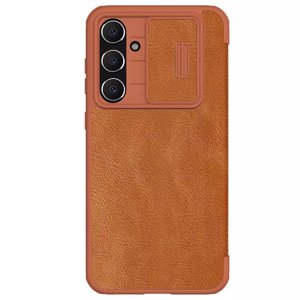 Nillkin Qin Pro Leather Case puzdro na Samsung Galaxy S23 FE – hnedé KF2318489