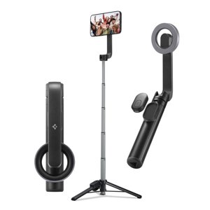 Spigen Selfie Teleskopická Tyč (S570W) - Kompatibilná s MagSafe, Stabilná, Bluetooth 5.0, pre iOS a Android, 67 cm - Čierna KF2318695