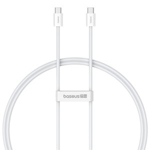 Baseus – dátový kábel Type-C na Type-C, 100 W, 2 m – biely (Moon White) KF2318959