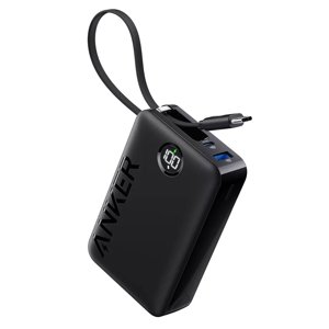 Anker power banka PowerCore 335 A1647G11 – 20 000 mAh, 22,5 W, USB-C, 2× USB-A, USB-C kábel, čierna KF2318986