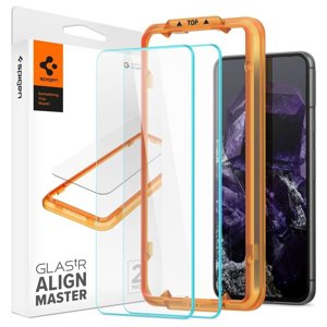 Spigen Optik.tR EZ Fit (2 ks) – ochranné sklo kamery pre Google Pixel 8 – čierne KF2319002
