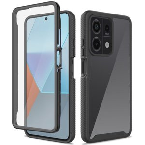 Techsuit Ochranný kryt Defense360 Pro + ochranné sklo na displej - Xiaomi Redmi Note 13 Pro 5G / Poco X6 - Čierna KF2320019