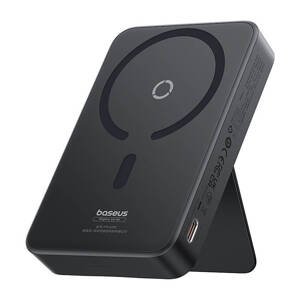 Baseus magnetická power banka MagPro PPCXZ05 (P10064101123-00) – USB-C, MagSafe, 5 000 mAh, 20 W, USB-C kábel 3 A (30 cm), čierna KF2320354
