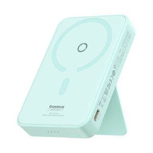 Baseus magnetická power banka MagPro PPCXZ05 (P10064101333-00) – USB-C, MagSafe, 5 000 mAh, 20 W, USB-C kábel 3 A (30 cm), mint KF2320357