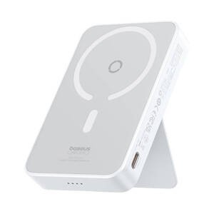 Baseus magnetická power banka MagPro PPCXZ05 (P10064101223-00) – USB-C, MagSafe, 5 000 mAh, 20 W, USB-C kábel 3 A (30 cm), biela KF2320359