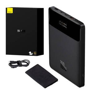 Baseus power banka Blade (PPBL000201) – 2× USB-A, 2× USB-C, 20000 mAh, 100 W, USB-C kábel, čierna KF2320541