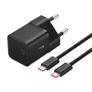 Baseus GaN nabíjačka (P10110900113-00) – USB-C, 20 W, USB-C kábel 100 W (1 m), Cluster Black KF2320718
