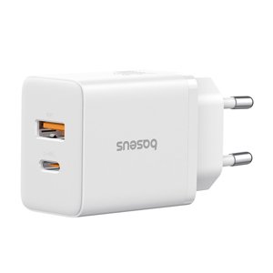 Baseus nabíjačka (P10111404213-00) – USB, USB-C, 30 W, rýchle nabíjanie, Moon White KF2320722