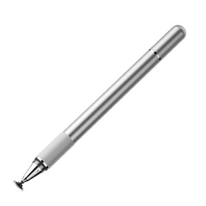 Baseus – Stylus Pen Golden Cudgel kapacitné pero s presným diskom a gélovým perom, pre iOS, Android – strieborné KF2320849