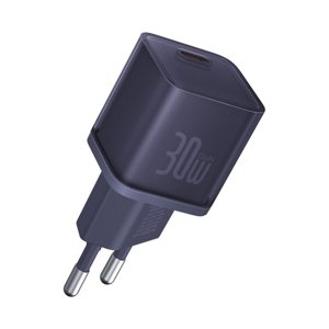 Baseus GaN5S nabíjačka (P10162504523-00) – USB-C, 30 W, rýchle nabíjanie, fialová KF2320886