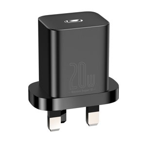 Baseus sieťová nabíjačka Super Si (CCSUP-K01) – UK zástrčka, USB-C, Quick Charge 20W, čierna KF2320941