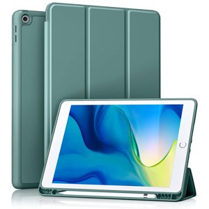 Techsuit – Flex Trifold skladacie puzdro s držiakom na stylus pre iPad 10.2 (2019/2020/2021) – zelené KF2321995
