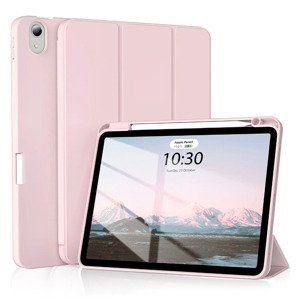 Techsuit – Flex Trifold skladacie puzdro s držiakom na stylus pre iPad Air 4 (2020) / Air 5 (2022) – ružové KF2322047