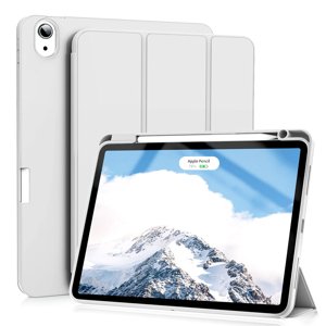 Techsuit – Flex Trifold skladacie puzdro s držiakom na stylus pre iPad Air 4 (2020) / Air 5 (2022) – šedé KF2322048