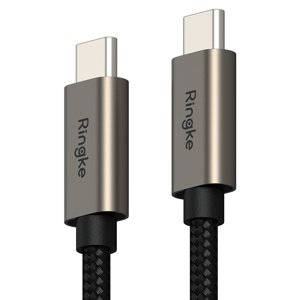 Ringke – dátový kábel Type-C na Type-C, 60 W, 2 m – čierny KF2323422
