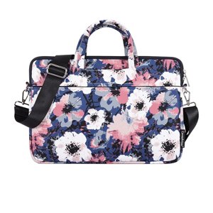 CanvasArtisan Štíhla Taška na Notebook so Zipsom z Polyesteru (H43-C22) - pre 15 - 16 palcové zariadenia - Modrá KF2326536