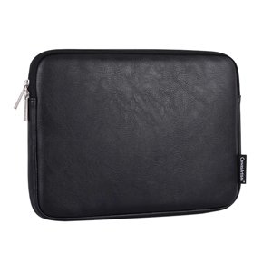 CanvasArtisan - Puzdro na notebook (L36-M01) - pre 15 – 16-palcové zariadenia, na zips, eko koža - čierne KF2326579