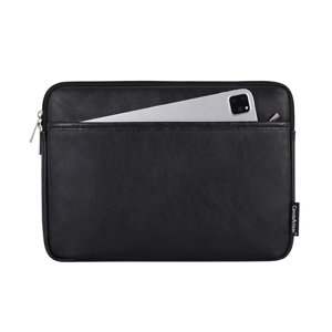 CanvasArtisan - Puzdro na notebook (L36-M06) - pre 15 – 16-palcové zariadenia, na zips, eko koža - čierne KF2326589