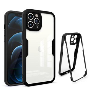 Techsuit ColorVerse 360 Series – 360° kryt + ochranné sklo na iPhone 12 Pro Max – čierny KF2326679