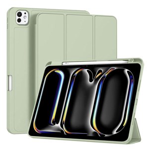 Techsuit – Flex Trifold skladacie puzdro s držiakom na stylus pre iPad Pro 11 (2024) – matcha zelené KF2327869