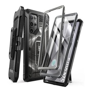 Supcase Unicorn Beetle Pro ochranný obal - Samsung Galaxy S24 Ultra - Čierny Ripple KF2328246