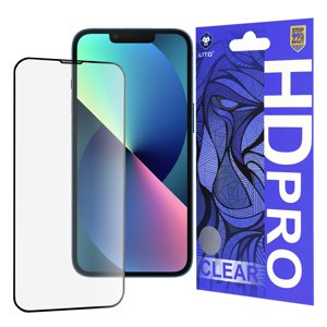 Lito – HD Pro Clear ochranné sklo – iPhone 13 / iPhone 13 Pro / iPhone 14 – čierne KF2330355