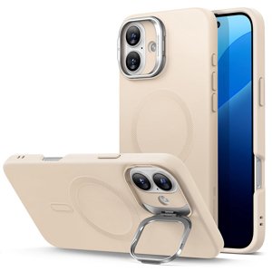 ESR Cloud Soft HaloLock Kickstand kryt na iPhone 16 Plus – svetlo béžový KF2330629