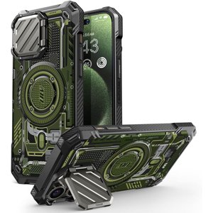 Supcase Unicorn Beetle XT MagSafe Ochranný Kryt - iPhone 15 Pro Max - Zelený Obvod KF2331453
