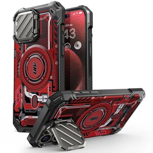 Supcase Unicorn Beetle XT MagSafe Ochranný Kryt - iPhone 15 Pro Max - Červený Obvod KF2331454