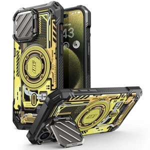 Supcase Unicorn Beetle XT MagSafe ochranné Puzdro pre iPhone 15 Pro Max - žltá KF2331455