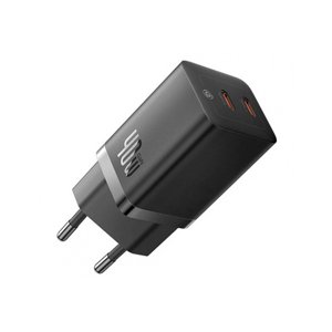 Baseus GaN nabíjačka (CCGP180101) – 2× USB-C, 40 W, rýchle nabíjanie, čierna KF2332373