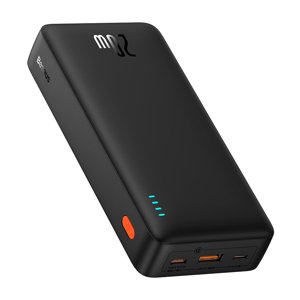 Baseus – Airpow – powerbanka, USB, USB-C, Micro USB, 20 W, 20000 mAh – čierna KF2332430