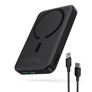Baseus – Mini Air – powerbanka, USB-C, MagSafe nabíjanie, 20 W, 10000 mAh, kábel USB-C, 30 cm – čierna KF2332457