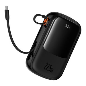 Baseus power banka Qpow Pro+ (P10067103113-00) – Lightning, 2× USB-C, USB-A, 20 000 mAh, 22,5 W, USB-C kábel, čierna KF2332576