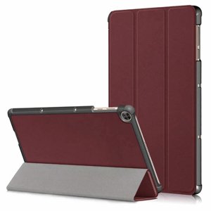Techsuit Foldpro ochranné puzdro pre - Huawei Matepad T 10 / T 10S (9,7 palca / 10,1 palca) - Tmavo červená KF233258
