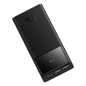 Baseus – Star-Lord – powerbanka, 2× USB, USB-C, Micro USB, 22,5 W, 20000 mAh, kábel USB-C, 3A, 30 cm – čierna KF2332603
