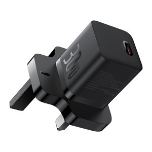 Baseus GaN5 nabíjačka UK Plug (P10110906113-00) – USB-C, 30 W, rýchlonabíjačka, čierna KF2332605