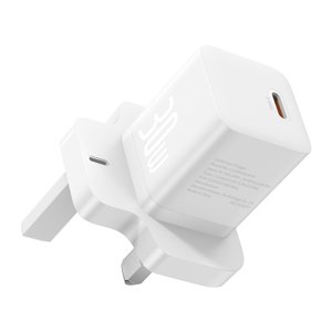 Baseus GaN5 nabíjačka UK Plug (P10110906213-00) – USB-C, 30 W, rýchlonabíjačka, biela KF2332607
