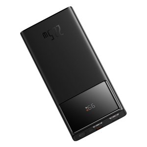 Baseus power banka Star-Lord (PPXJ100001) – 2× USB-A, USB-C, Micro USB, 10 000 mAh, 22,5 W, USB-C kábel 3 A (30 cm), čierna KF2332627