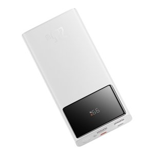 Baseus power banka Star-Lord (PPXJ100002) – 2× USB, USB-C, Micro-USB, 22,5 W, 10 000 mAh, USB-C kábel 3 A (30 cm), biela KF2332628