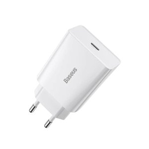 Baseus sieťová nabíjačka Speed Mini (CCFS-SN02) – rýchlonabíjačka, USB-C, 20W, biela KF2332630